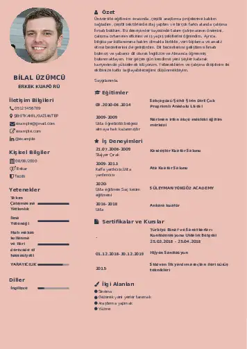 Kuaför Cv Örnekleri cv indir